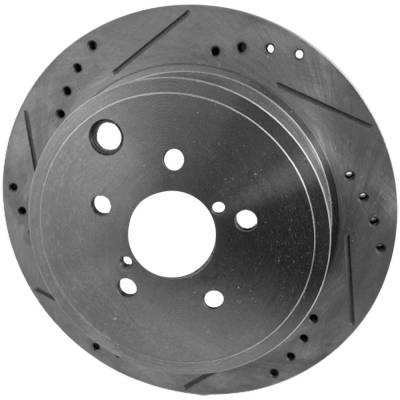 Rareelectrical - New Cross-Drilled And Slotted Brake Disc Compatible With Scion Subaru Toyota Brz Limited 4 Cyl 2.4L