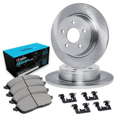 Rareelectrical - New Plain Surface Brake Disc And Pad Kit Compatible With Lexus Toyota Avalon Hybrid Xle 4 Cyl 2.5L