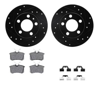 Rareelectrical - New Rear Brake Disc And Pad Kit Compatible With Volkswagen Golf Gti 6 Cyl 2.8L Golf Gls Tdi 4 Cyl