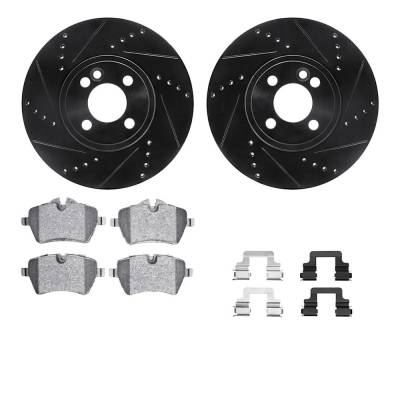Rareelectrical - New Front Brake Disc And Pad Kit Compatible With Mini Cooper Roadster S 4 Cyl 1.6L Cooper S 4 Cyl