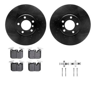 Rareelectrical - New Front Brake Disc And Pad Kit Compatible With Bmw 228I Base 4 Cyl 2.0L 435I Xdrive Base 6 Cyl