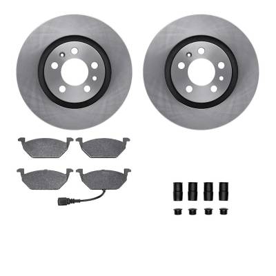 Rareelectrical - New Plain Surface Brake Disc And Pad Kit Compatible With Volkswagen Beetle Gls 4 Cyl 2.0L Jetta Gls