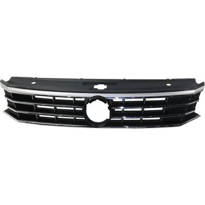 Rareelectrical - New Painted Black Grille Assembly Compatible With Volkswagen Passat Sel 4 Cyl 1.8L Passat Highline 4