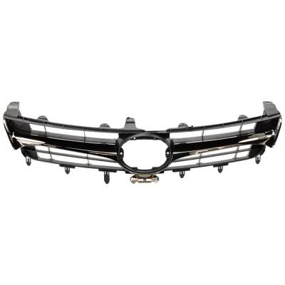Rareelectrical - New Chrome With Black Grille Assembly Compatible With Toyota Camry Xle 6 Cyl 3.5L Camry Xse 4 Cyl
