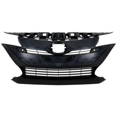 Rareelectrical - New Textured Gray Grille Assembly Compatible With Toyota Prius Prime Base 4 Cyl 1.8L Prius Prime