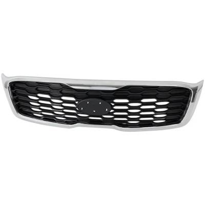 Rareelectrical - New Textured Black Grille Assembly Compatible With Kia Sorento Lx 6 Cyl 3.3L Sorento L 4 Cyl 2.4L
