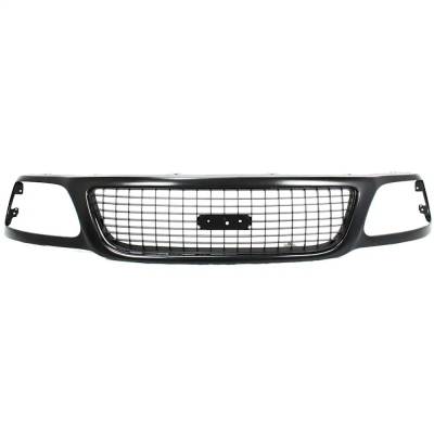 Rareelectrical - New Painted Gray Grille Assembly Compatible With Ford Expedition Eddie Bauer 8 Cyl 5.4L Expedition