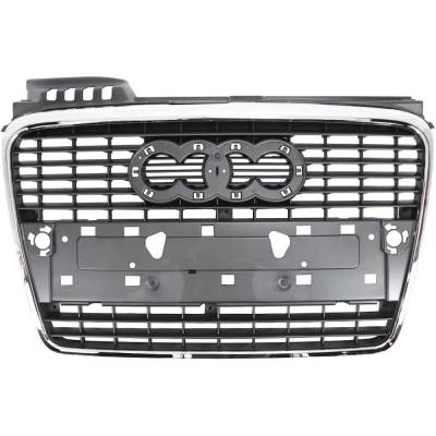Rareelectrical - New Chrome Shell Grille Assembly Compatible With Audi A4 Quattro Avant 6 Cyl 3.2L A4 Cabriolet 4 Cyl