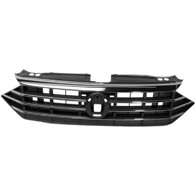 Rareelectrical - New Black Grille Assembly Compatible With Volkswagen Jetta Execline 4 Cyl 1.4L 2019 Production Date