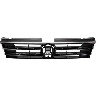 Rareelectrical - New Painted Black Grille Assembly Compatible With Volkswagen Tiguan Trendline 4 Cyl 2.0L Tiguan