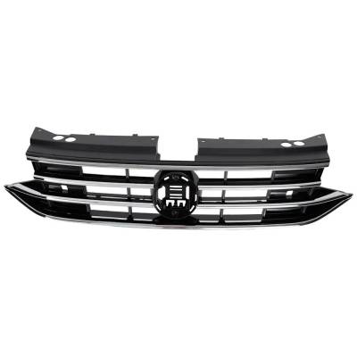 Rareelectrical - New Paintable Grille Assembly Compatible With Volkswagen Tiguan Comfortline 4 Cyl 2.0L Tiguan