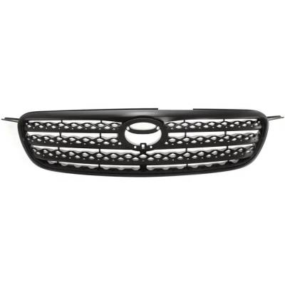 Rareelectrical - Painted Black Grille Assembly Compatible With Toyota Corolla Xrs 4 Cyl 1.8L 2005-2006 To1200282