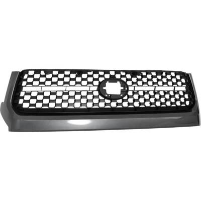 Rareelectrical - New Painted Black Grille Assembly Compatible With Toyota Tundra Platinum 8 Cyl 5.7L Tundra Limited 8