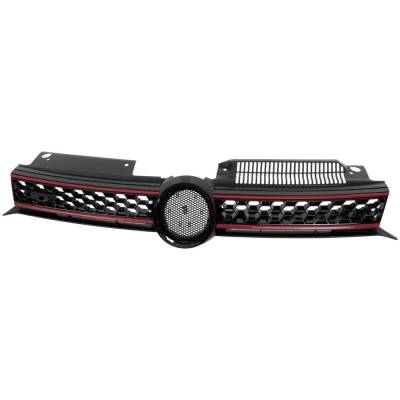 Rareelectrical - New Textured Black Grille Assembly Compatible With Volkswagen Gti Base 4 Cyl 2.0L Gti Wolfsburg