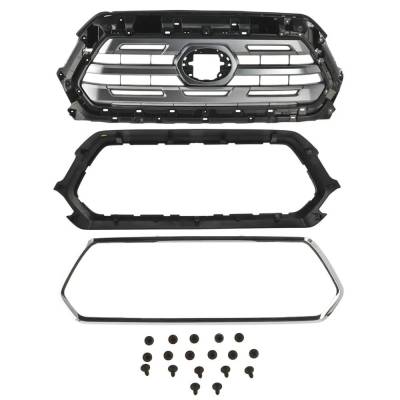 Rareelectrical - New Paint To Match Grille Assembly Compatible With Toyota Tacoma Limited 6 Cyl 3.5L 2018-2019 By