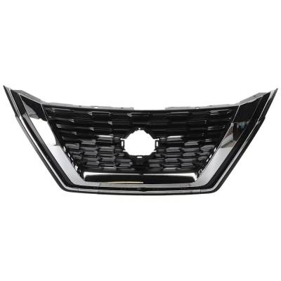 Rareelectrical - New Black Shell Grille Assembly Compatible With Nissan Rogue S 4 Cyl 2.5L Rogue S 3 Cyl 1.5L