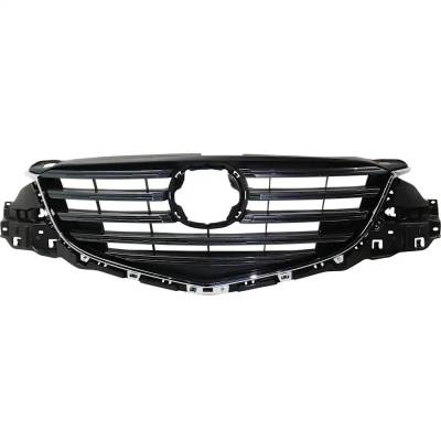 Rareelectrical - New Chrome Shell Grille Assembly Compatible With Mazda Cx-5 Sport 4 Cyl 2.0L Cx-5 Gs 4 Cyl 2.5L Cx-5