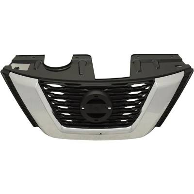 Rareelectrical - New Textured Black Grille Assembly Compatible With Nissan Rogue Sl Hybrid 4 Cyl 2.0L Rogue Sv Hybrid