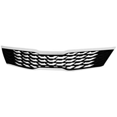 Rareelectrical - New Chrome Insert Grille Assembly Compatible With Kia Optima Ex Premium 4 Cyl 1.6L Optima Sx 4 Cyl