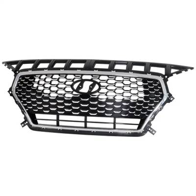 Rareelectrical - New Painted Black Grille Assembly Compatible With Hyundai Elantra Gt Luxury 4 Cyl 2.0L Elantra Gt Gl