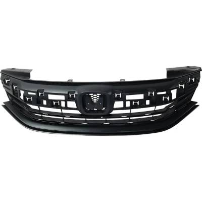 Rareelectrical - New Textured Black Grille Assembly Compatible With Honda Accord Lx 4 Cyl 2.4L Accord Sport 4 Cyl