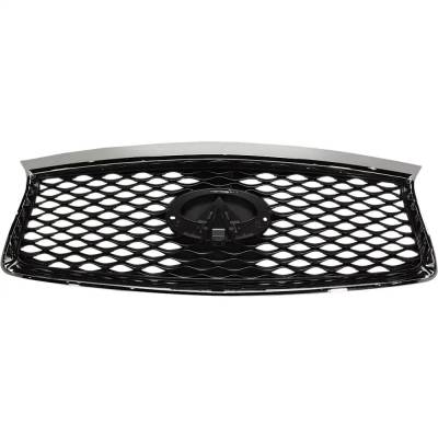 Rareelectrical - New Painted Gray Grille Assembly Compatible With Infiniti Qx60 Pure 6 Cyl 3.5L Qx60 Luxe 6 Cyl 3.5L