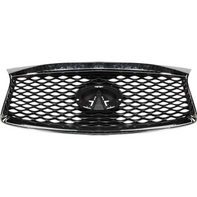 Rareelectrical - New Painted Gray Grille Assembly Compatible With Infiniti Qx60 Base 6 Cyl 3.5L Qx60 Hybrid 4 Cyl