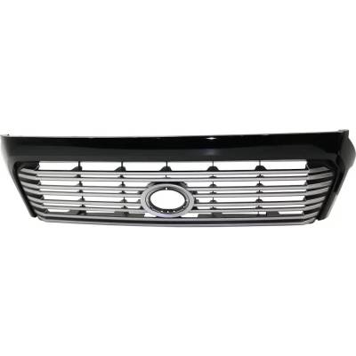 Rareelectrical - Painted Silver Shell Grille Assembly Compatible With Toyota Tundra Platinum 8 Cyl 5.7L 2014-2017