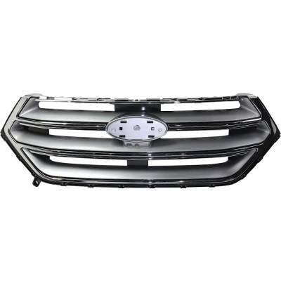Rareelectrical - Textured Black Grille Assembly Compatible With Ford Edge Titanium 4 Cyl 2.0L Edge Titanium 6 Cyl
