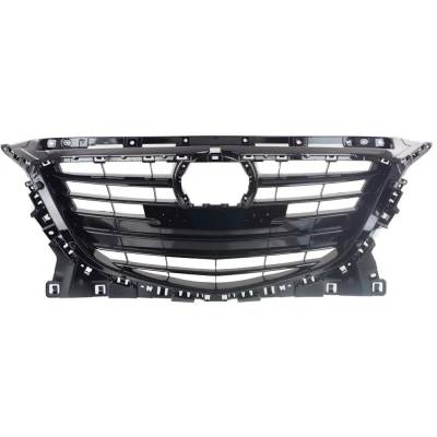 Rareelectrical - New Black Grille Assembly Compatible With Mazda 3 Sport Gt 4 Cyl 2.5L 3 I Sport 4 Cyl 2.0L 3 Sport