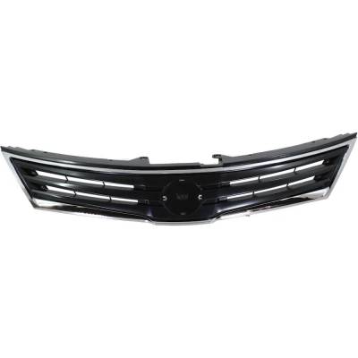 Rareelectrical - New Chrome Insert Grille Assembly Compatible With Nissan Versa Sl 4 Cyl 1.8L Versa 1.8 S 4 Cyl 1.8L