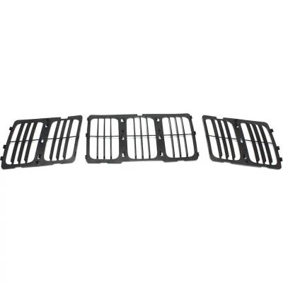 Rareelectrical - New Grille Assembly Compatible With Jeep Grand Cherokee Summit 8 Cyl 5.7L Grand Cherokee Overland 6