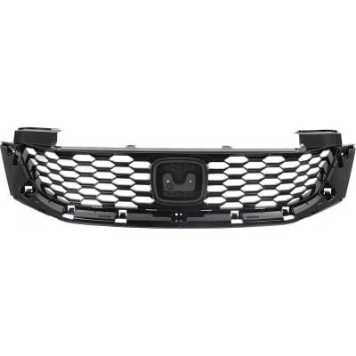 Rareelectrical - New Painted Black Grille Assembly Compatible With Honda Accord Ex-L 6 Cyl 3.5L Accord Lx-S 4 Cyl