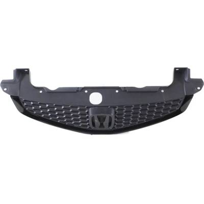Rareelectrical - New Painted Black Grille Assembly Compatible With Honda Civic Si Hfp 4 Cyl 2.4L Civic Si 4 Cyl 2.4L