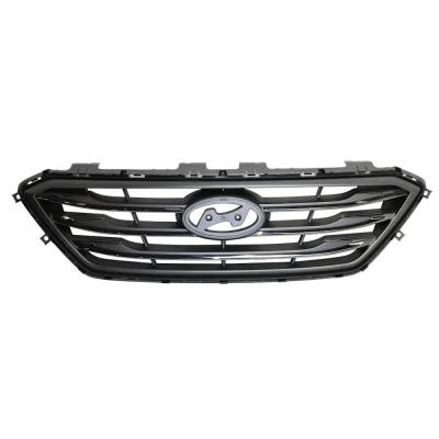 Rareelectrical - New Painted Silver Grille Assembly Compatible With Hyundai Sonata Sport 4 Cyl 2.4L Sonata Sport Tech