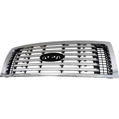 Rareelectrical - New Chrome Grille Assembly Compatible With Ford F-150 Xlt 8 Cyl 5.4L F-150 Xlt 8 Cyl 4.6L F-150 Xlt