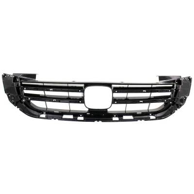 Rareelectrical - Painted Black Grille Assembly Compatible With Honda Accord Touring 6 Cyl 3.5L Accord Ex-L 6 Cyl 3.5L