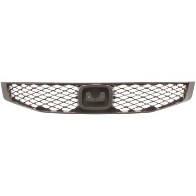 Rareelectrical - New Textured Black Grille Assembly Compatible With Honda Civic Lx 4 Cyl 1.8L Civic Dx-G 4 Cyl 1.8L