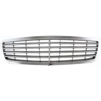 Rareelectrical - New Chrome Shell Grille Assembly Compatible With Mercedes Benz C240 4Matic 6 Cyl 2.6L C32 Amg Base 6