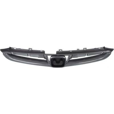 Rareelectrical - New Primed Grille Assembly Compatible With Honda Accord Ex 4 Cyl 2.4L Accord Hybrid 6 Cyl 3.0L
