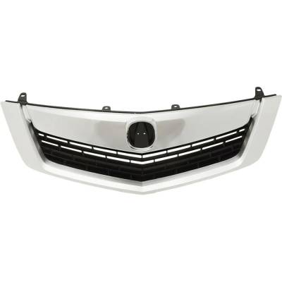 Rareelectrical - New Primed Grille Assembly Compatible With Acura Tsx V6 6 Cyl 3.5L Tsx Base 4 Cyl 2.4L 2009-2010 By