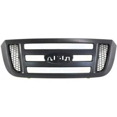 Rareelectrical - New Textured Gray Grille Assembly Compatible With Ford Ranger Xl 4 Cyl 2.3L Ranger Xl 6 Cyl 3.0L