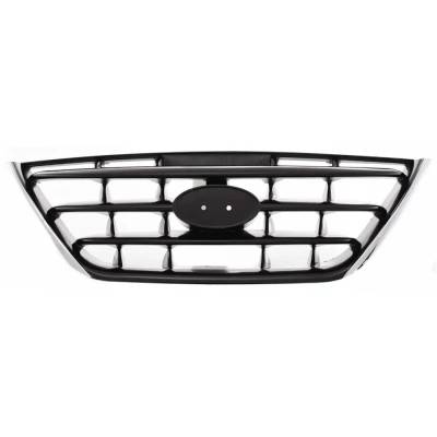 Rareelectrical - New Chrome/Painted Black Grille Assembly Compatible With Hyundai Elantra Gls 4 Cyl 2.0L Elantra Gt 4