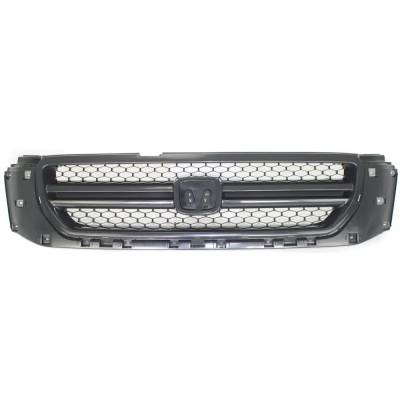 Rareelectrical - Textured Gray Grille Assembly Compatible With Honda Pilot Lx 6 Cyl 3.5L 2003-2005 By Ho1200170