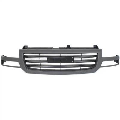 Rareelectrical - New Painted Gray Grille Assembly Compatible With Gmc Sierra 1500 Sle 8 Cyl 4.8L Sierra 2500 Slt 8