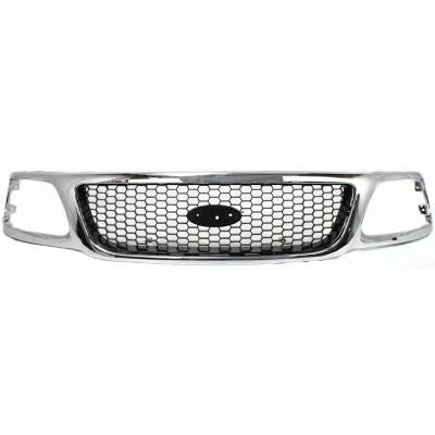 Rareelectrical - New Grille Assembly Compatible With Ford F-150 Xlt 8 Cyl 5.4L F-150 Lariat 8 Cyl 5.4L F-250 Xl 8 Cyl