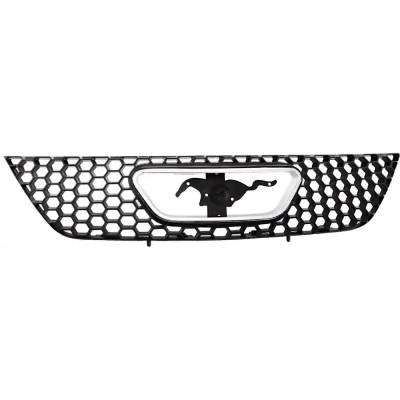 Rareelectrical - New Textured Black Grille Assembly Compatible With Ford Mustang Base 6 Cyl 3.8L Mustang Svt Cobra 8