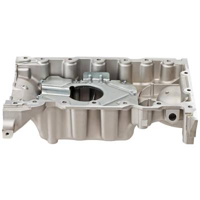 Rareelectrical - New Aluminum Oil Pan Compatible With Ford Lincoln Flex Limited 6 Cyl 3.5L Mkx Black Label 6 Cyl 3.7L