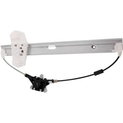 Rareelectrical - New Left Front Hand-Crank Window Regulator Compatible With Jeep Wrangler Jk Unlimited Willys Wheeler