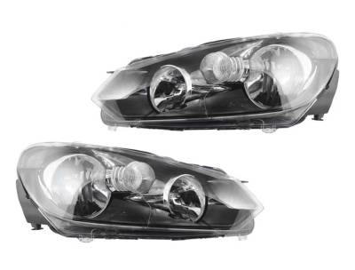 Rareelectrical - New OEM Valeo Head Light Pair Compatible With Volkswagen Gti 2010-2014 Vw2502144 43850 Vw2503144